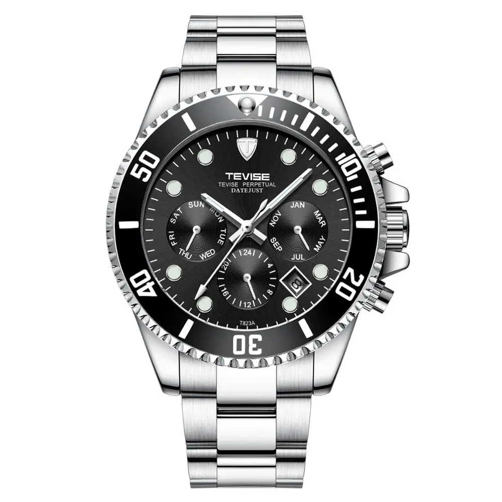 Tevise Business Mens Wristwatch Automatic Mechanical Waterproof Watch -  Jewelry & Accessories - Temu