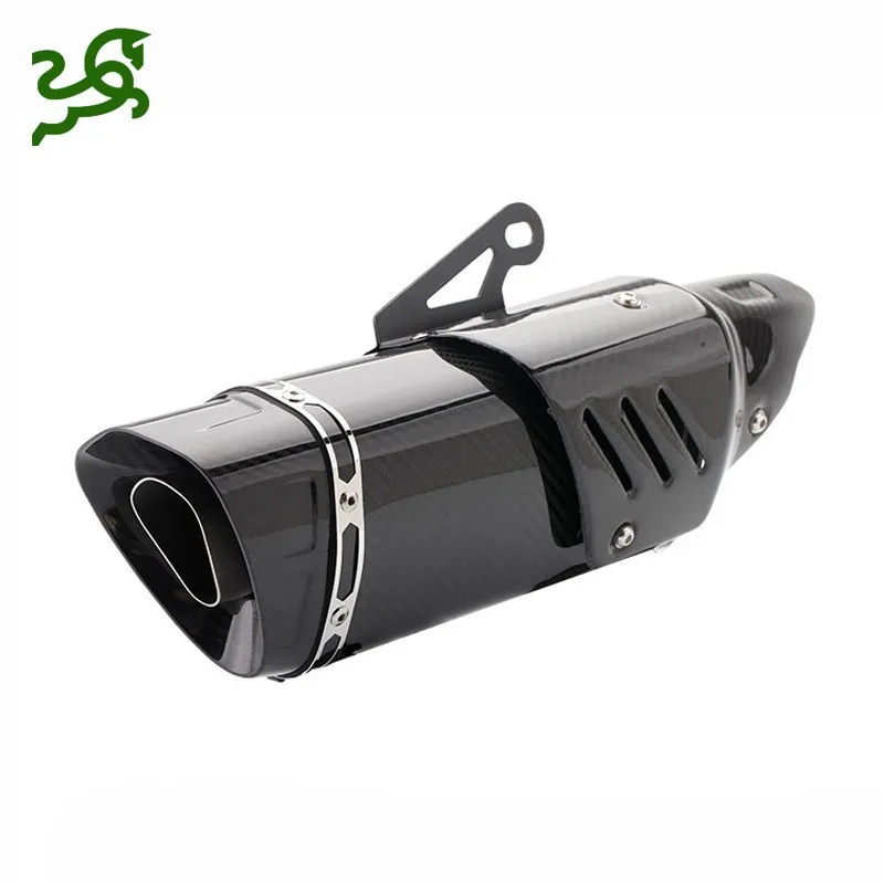 Выхлопной глушитель из углеродного волокна для мотоцикла, велосипеда-внедорожника, выхлопная труба для ZX6R/10/Z250 300/R3/25 R6 K6 K7 K8K9