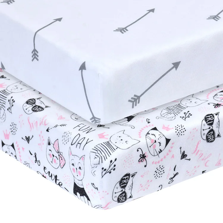 Sábanas Ajustadas De Algodón Para Bebés,Niños Y De 2,100% Jersey - Buy Baby Crib Sheets 2 Crib Sheets Product on Alibaba.com