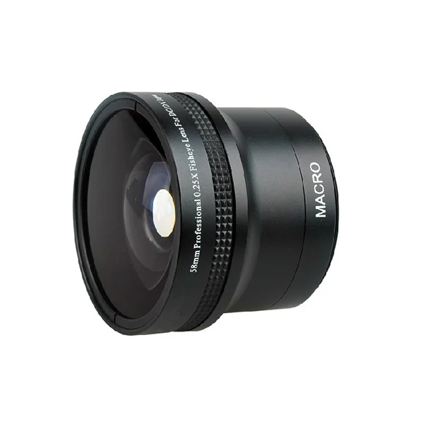 For Lens Fisheye Wide Angle Lens for 58mm Rebel T3i T3 T2i T1i 18-55mm