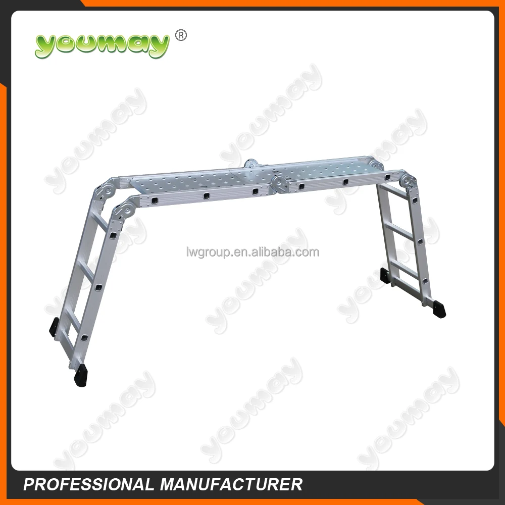 EN131 Approved OEM Factory Ladder Multipurpose Foldable Aluminum Ladder