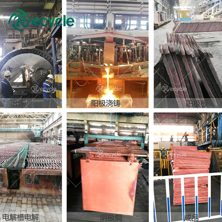 Scrap Copper Refining System Copper Cathode Production Line