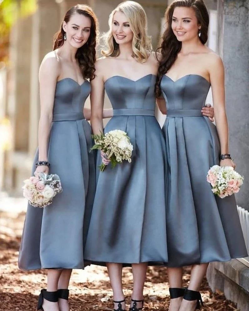 green patterned bridesmaid dresses KissProm main image 1