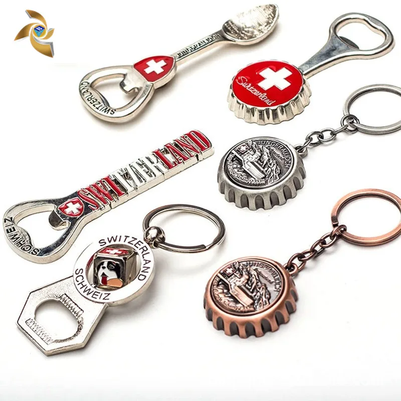 
Высококачественная металлическая открывалка для бутылок в форме крышки пива с логотипом на заказ 