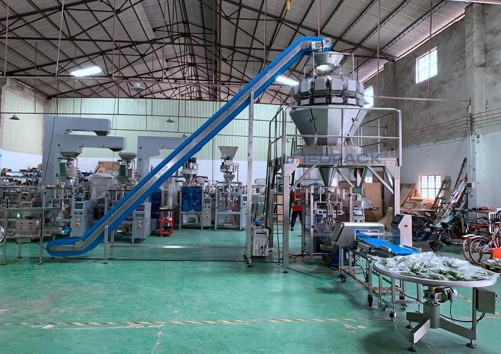 Автоматическая упаковочная машина для замороженных фруктов и овощей, салатов, производственная линия