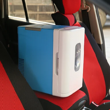 
 Портативный мини-холодильник для напитков, 10 банок, охладитель и подогреватель для благодарности за день, автомобильная лодка, домашний AC/DC с полкой  