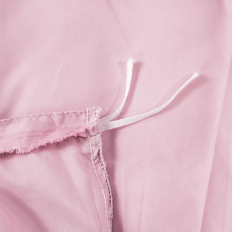 Комплект пододеяльников ручной работы из полиэстерного шелка и фетра розового цвета размера king size 240*260