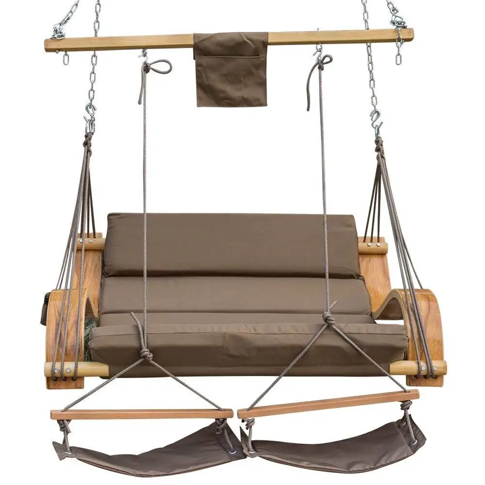 deluxe wood hammock chair