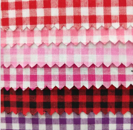 Крашеная клетчатая ткань из 100% хлопчатобумажной пряжи ready bulk 32s