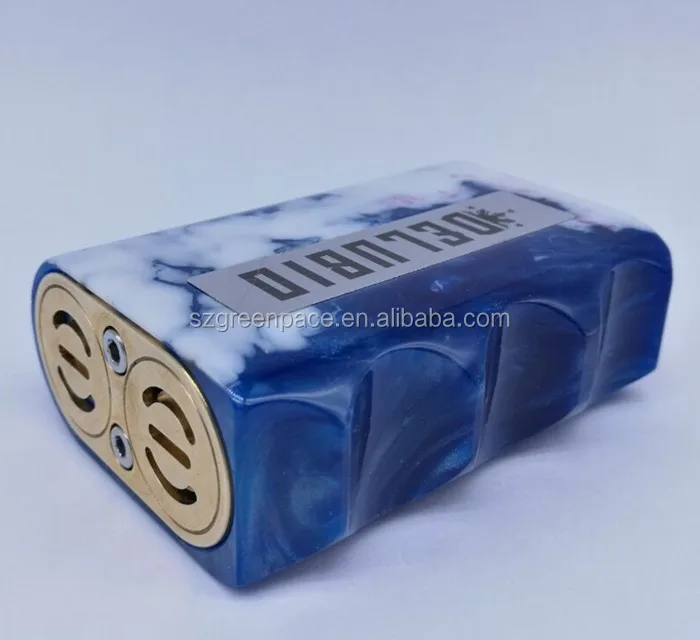 2017, Новое поступление, электронная сигарета, двойная 18650 смола, Delubio box mod, оптовая продажа