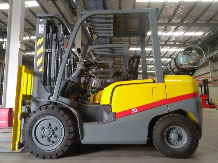 New 3 ton lpg gasoline fork lift truck with IMPCO gas system