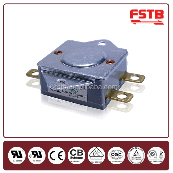 KSD306 Manual Reset Temperature Cutoff Switch Thermal Protector Bimetal Thermostat for Electric Water Heater