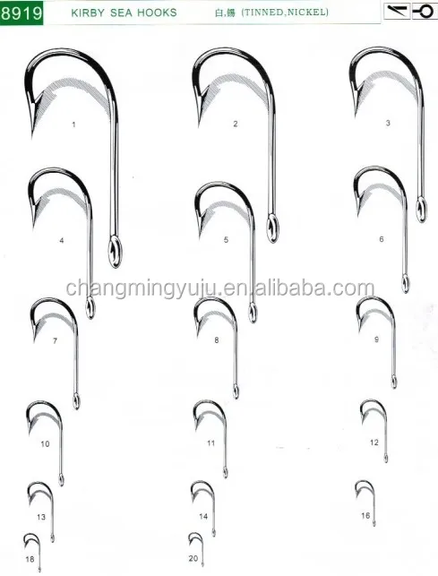 Commercial Hooks Kirby Sea Maruto Dohztomi 1250 Mustad 89 Commercial Hooks Kirby Sea Maruto Dohztomi 1250 Mustad 89