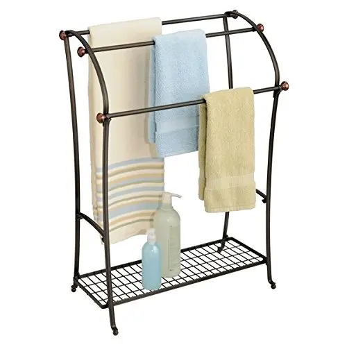 Metal Freestanding Towel Rack 3 Tiers Hand Towel Holder Organizer