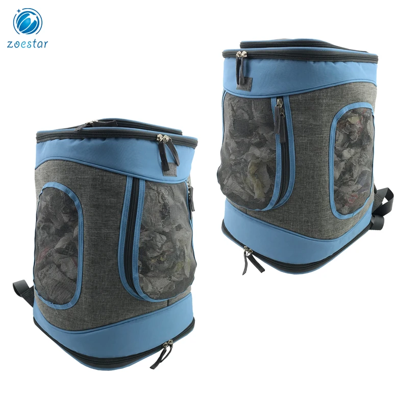 Pet Carrier Travel Bag Dog Backpack Bag with Removable Mat Portable Pet Holder Cage House manufacture