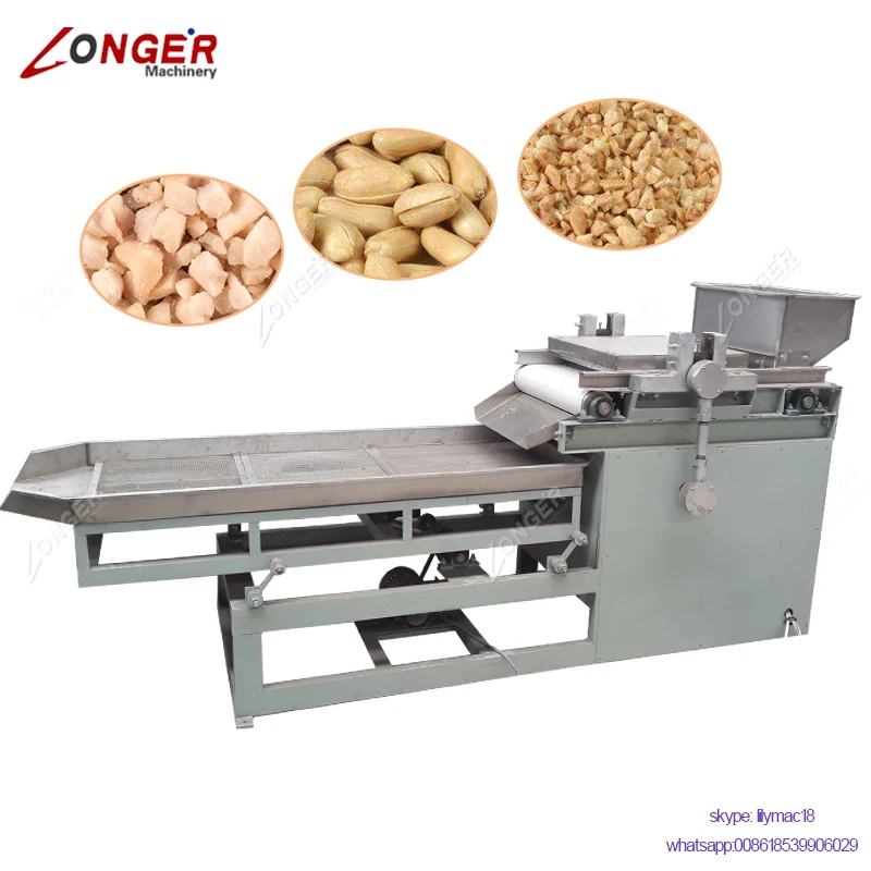 Macadamia Nut Cutter and Chopper Pistachio Almond Peanut Cutting Machine Hazelnut Crusher for Pistachio