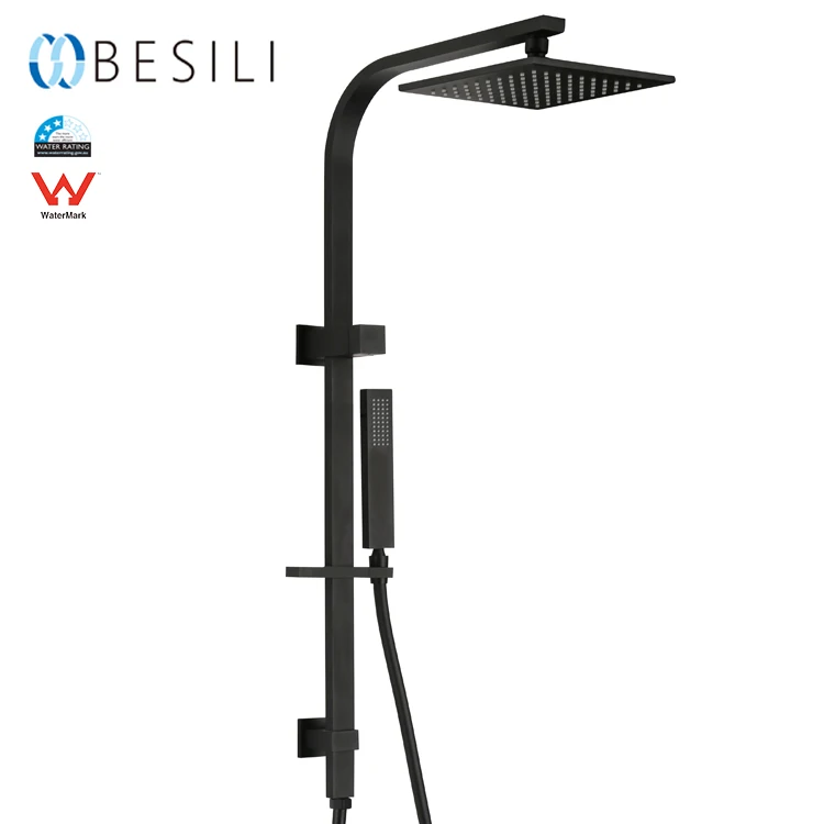 2019 Wholesale Brass Watermark Shower Australian Standard Black Shower
