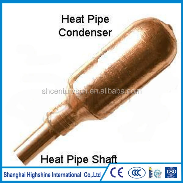 Different Size Header of Solar Heat Pipe for Pressure Solar Collector