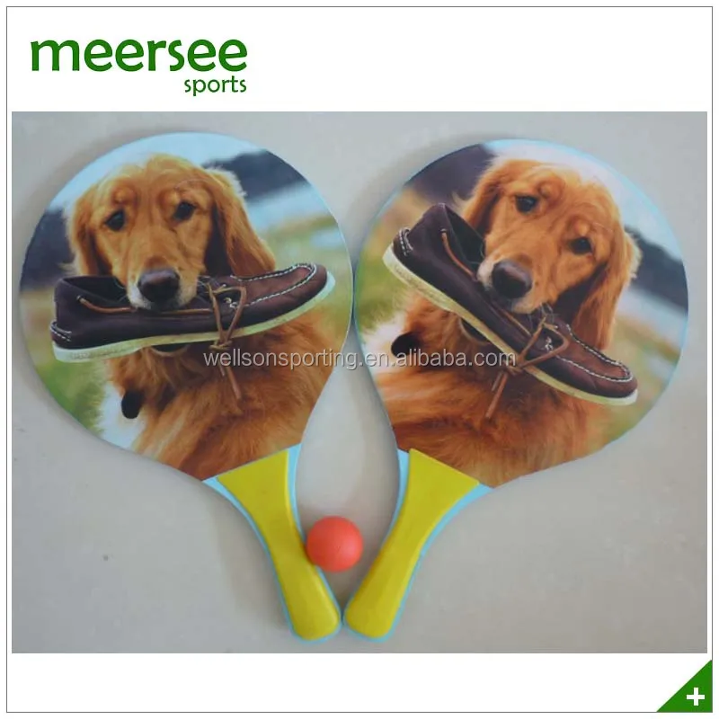 Набор цветных ракеток для пляжного тенниса