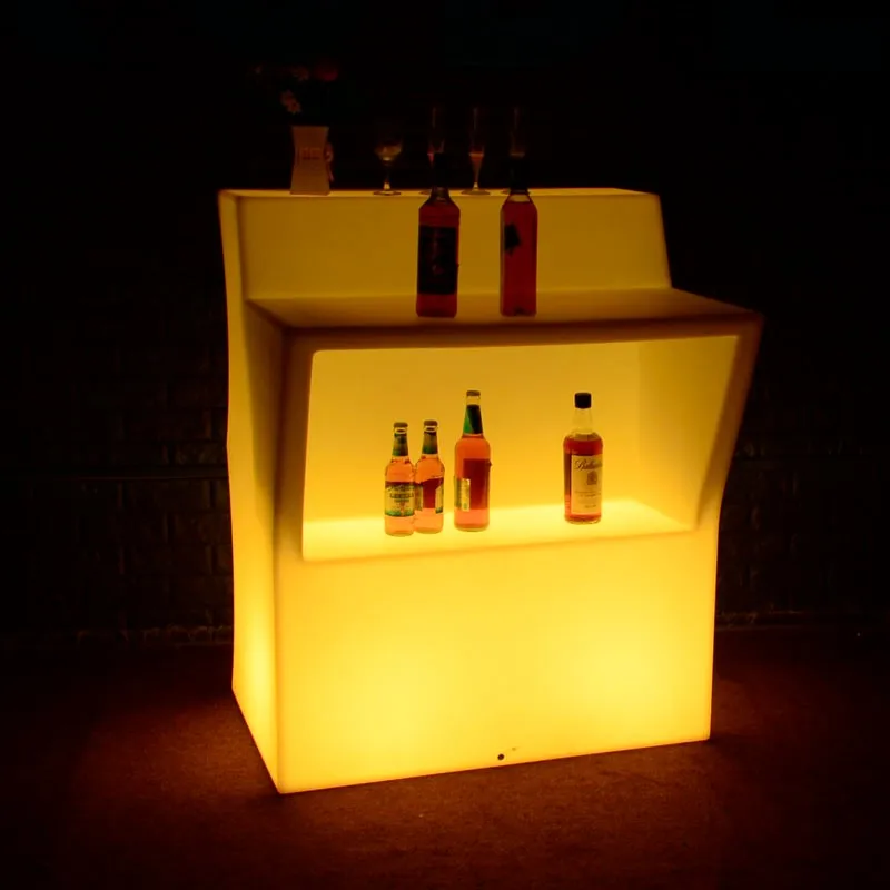 Outdoor Led Bar Furniture Hotel Light Up Party Bar Display Drink
