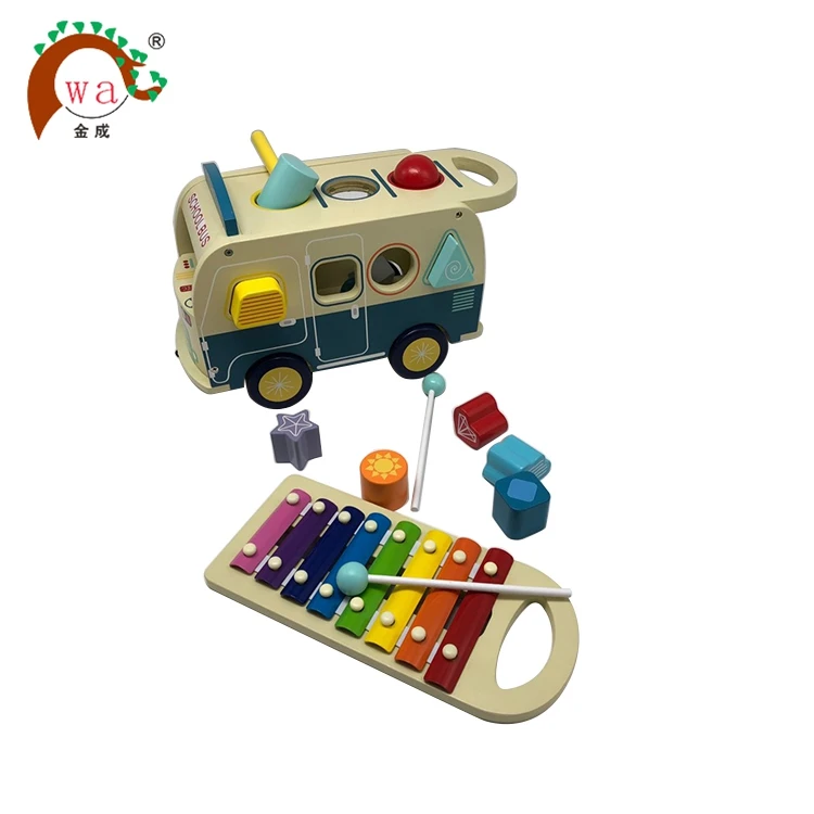 
Обучающая игрушка, рождественский подарок, Детские разборные булавки, деревянный автомобиль, игрушки 