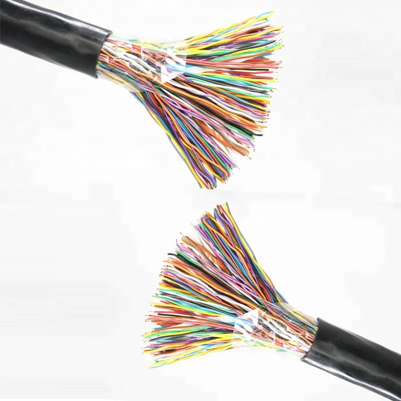 Multiple Cat5e 24AWG Twisted Pair Copper Wire 100 Pair Telephone Cable