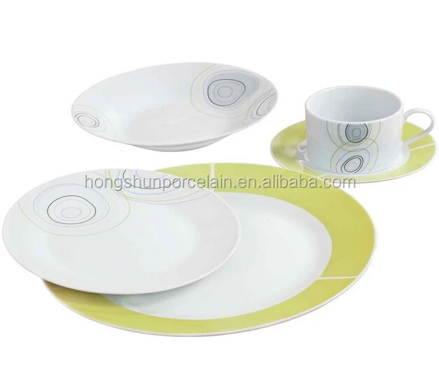 Juego de vajilla de carrefour de colores, juego de vajilla grande