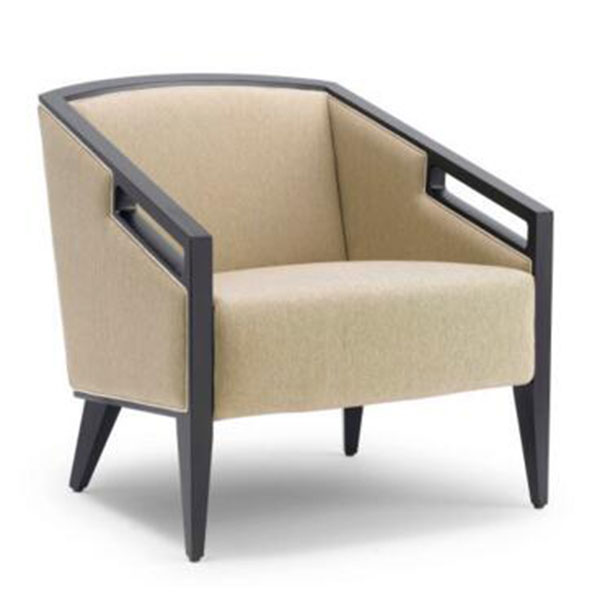 AC-263 Hotel  Lobby Lounge Chair Living Room Furniture Fabric Leisure Single Sofa Chair