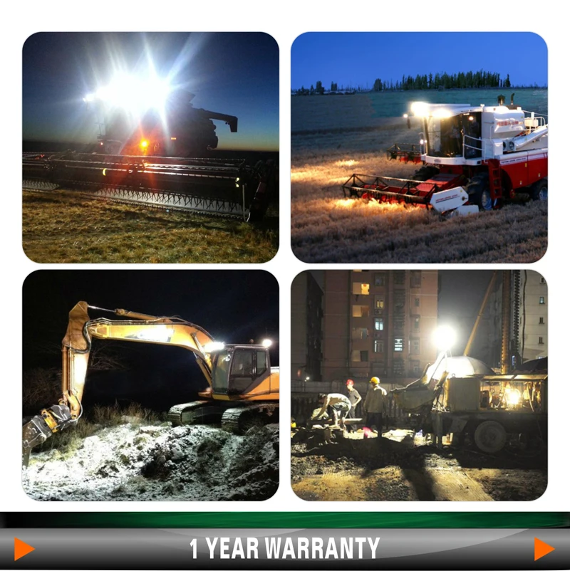 Tuff Plus High Power 12V Led Car Light Emark square 48W Led Driving Working Lamp  Led Work Light