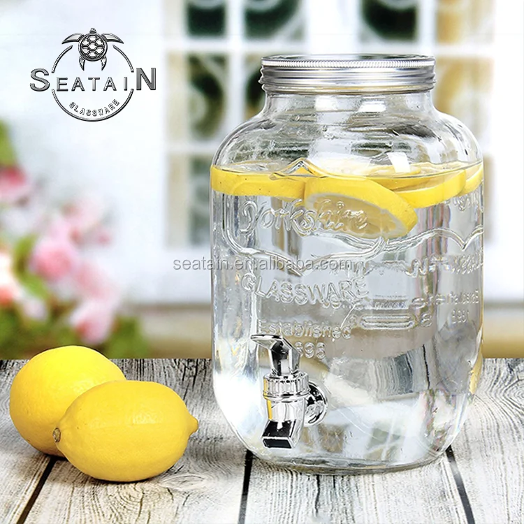 8L Yorkshire Vintage Mason Jar Glass Juice Dispenser (Metro Manila Delivery  Only)