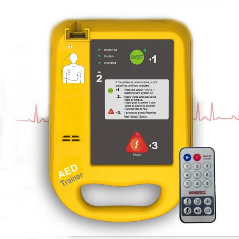 
 2021 Best-selling Portable AED Defibrillator Trainer with Remote Control  