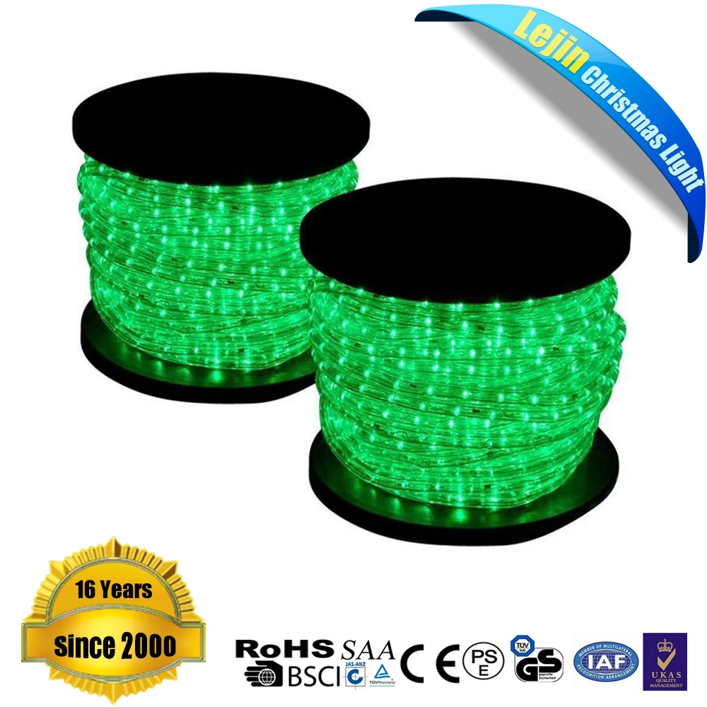 CE RoHS UL Зеленый LED Rope