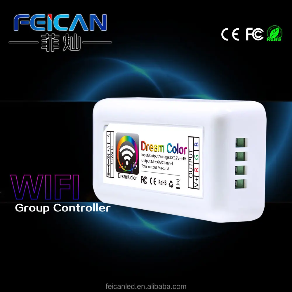 High Quality Led Rgb Wifi Controller Set Bluetooth Music Voice Control Strip Lights With Microphone