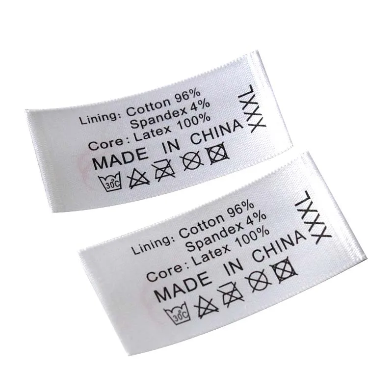 100% Polyester Care General Purpose Single Sided Offwhite Satin - Buy Ribbon Wash Label,100% Polyester Care Label,Polyester Care Label Product on Alibaba.com
