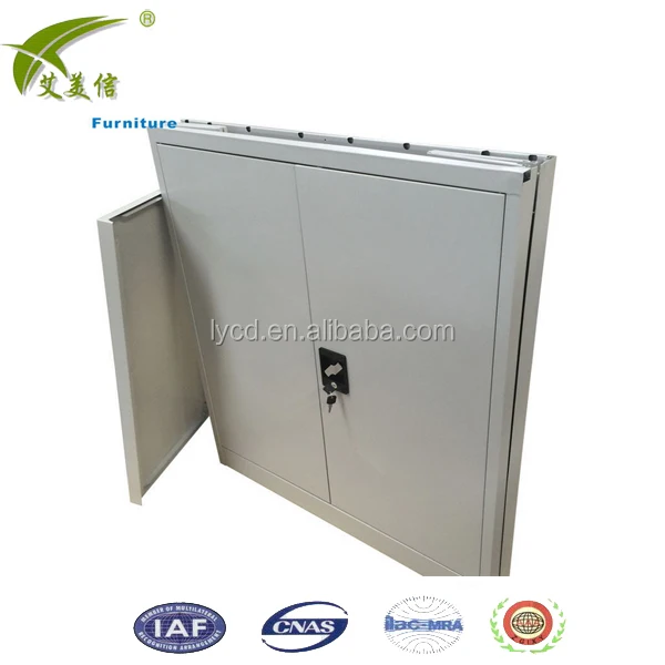 Высококачественная офисная мебель, Легко собранный складной шкаф из нержавеющей стали, металлический шкаф для хранения документов