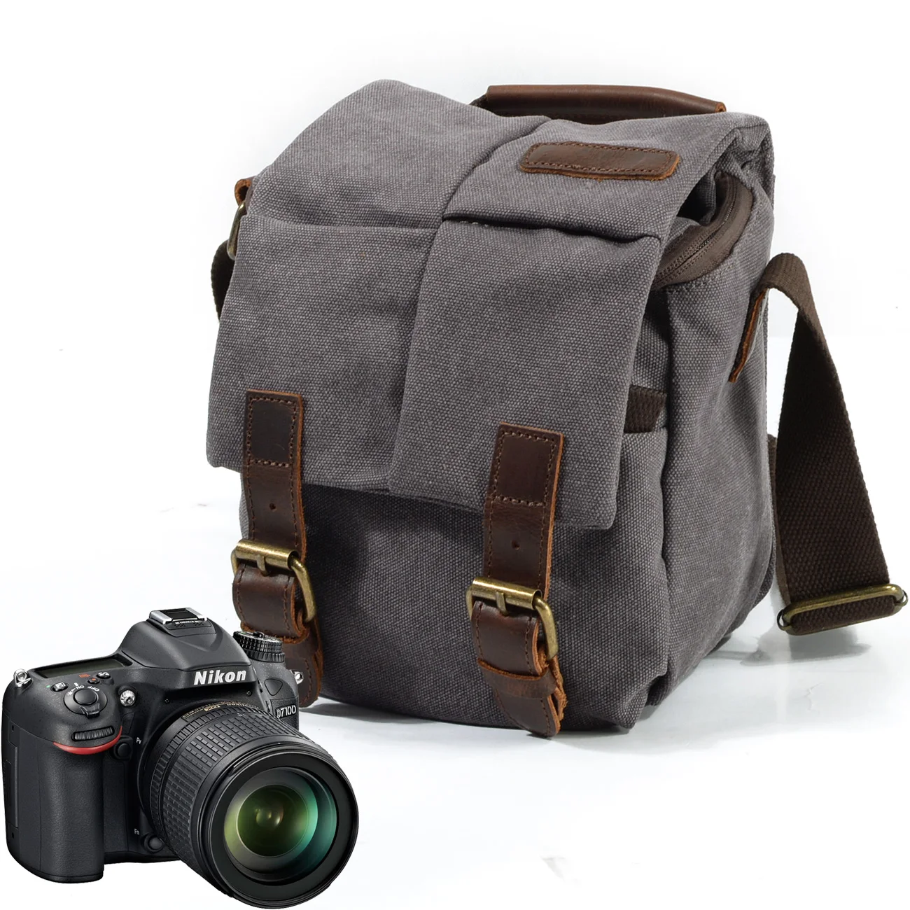 Retro  Water Repellent Canvas Photography Camera Shoulder Bag