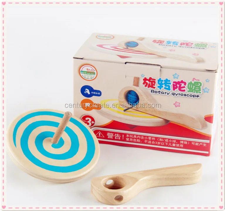 Классические игрушки для детей деревянная ручка вращающаяся
