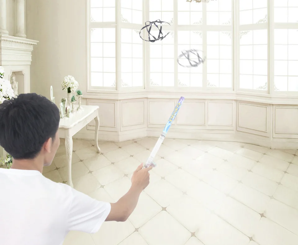 Уникальные игрушки, веселая Летающая палочка, Волшебная левитационная палочка, научный набор, игрушки, электрическая статическая палочка с 10 летающими фигурами