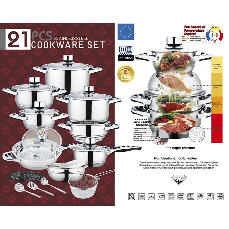 21pc Professional Platinum Cooking System – Platinum Cookware