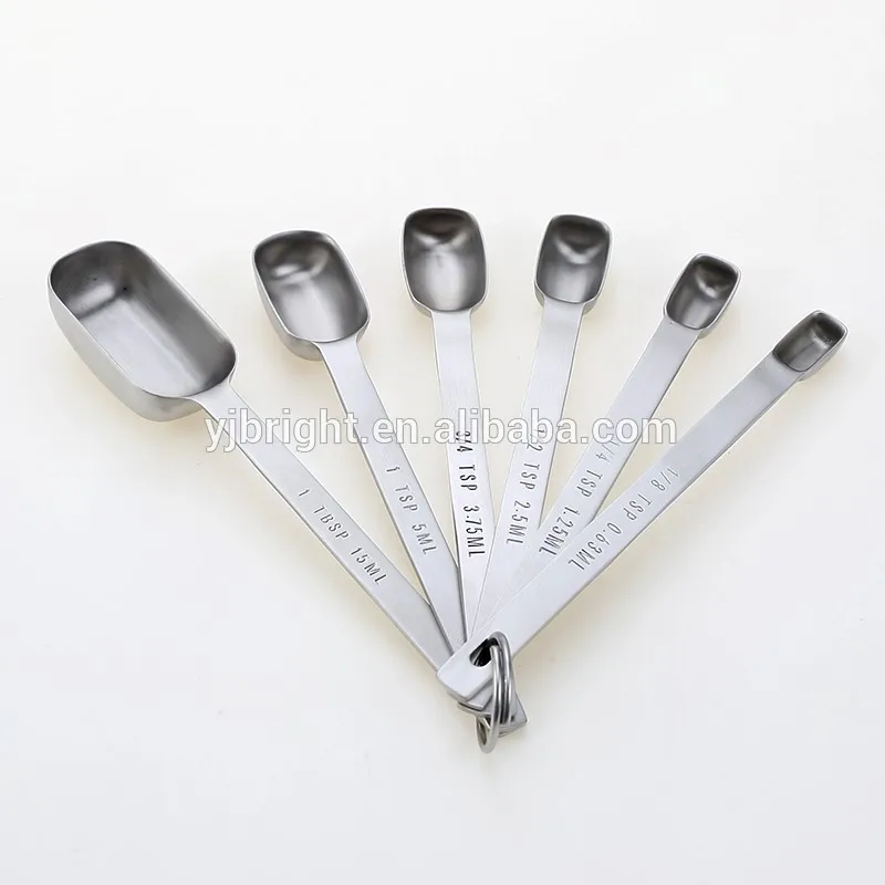 Square Six-Piece Stainless Steel Measuring Spoon Bl12288 - China Measuring  Spoon and Measuring Square Spoon price