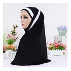 Most Welcomed Solid Color Chiffon Polyester Scarf Women Hijab Scarves for Muslim Lady