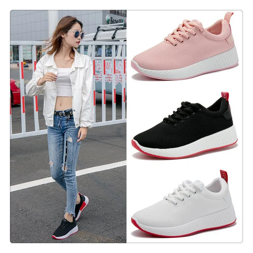 Nueva Moda De Mujeres Zapatillas De Deporte Casual Transpirable Correr Al  Aire Libre Zapatos - Buy Zapatillas Deportivas,Zapatillas De Deporte Para  Mujer,Zapatillas Informales Product on Alibaba.com