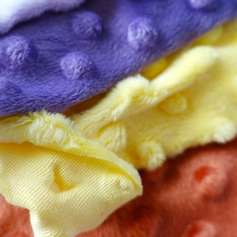 
Модный дизайн 2019, супермягкий бархат в горошек minky для игрушек и одеял 