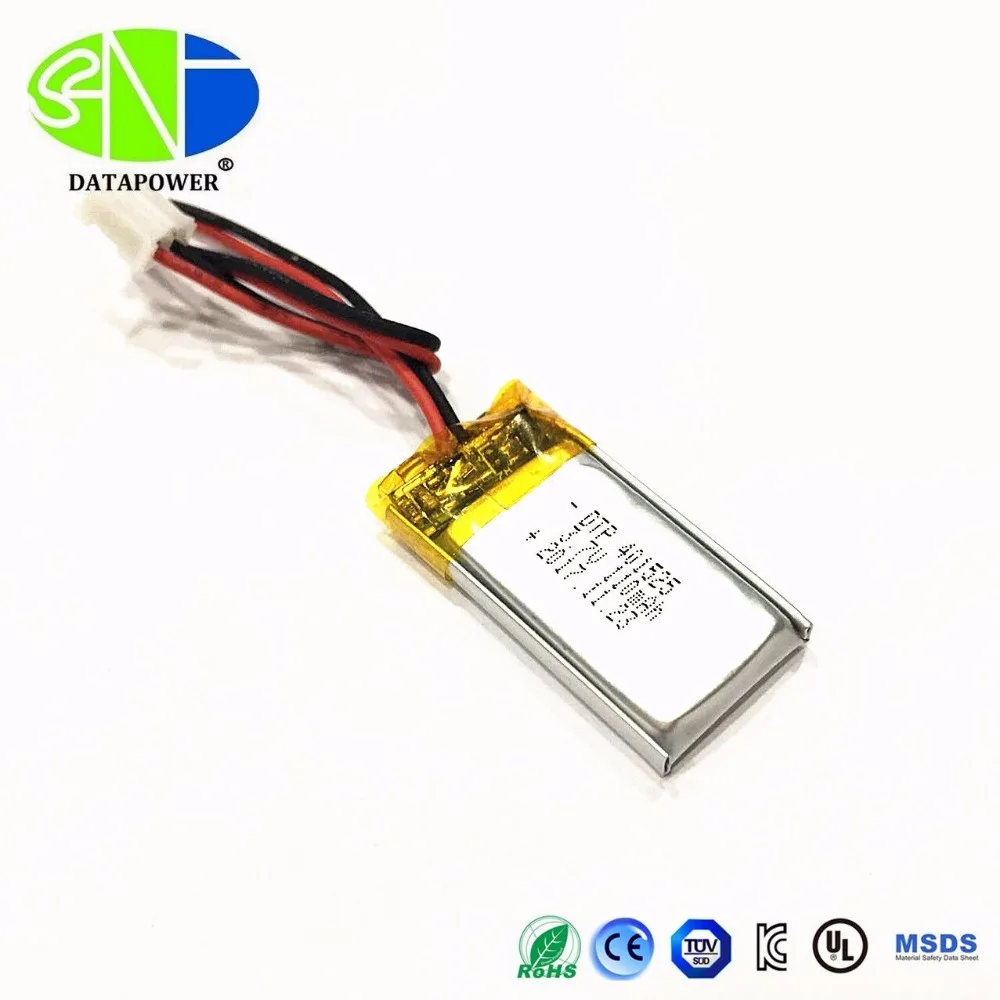 ベストセラー小型LipoバッテリーDTP401525 3.7V 110mAh充電式リチウム