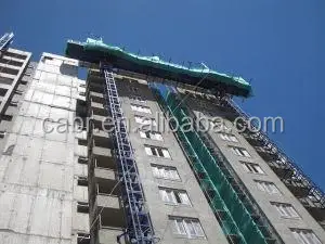 Construction Lifter Rack and Pinion Mast Climbing Work Platform