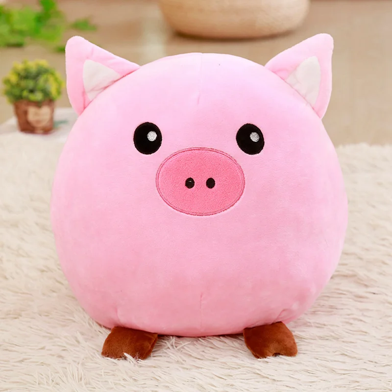 JUNTEX Womens Winter Cute Pink Little Pig Animal Cartoon Plush