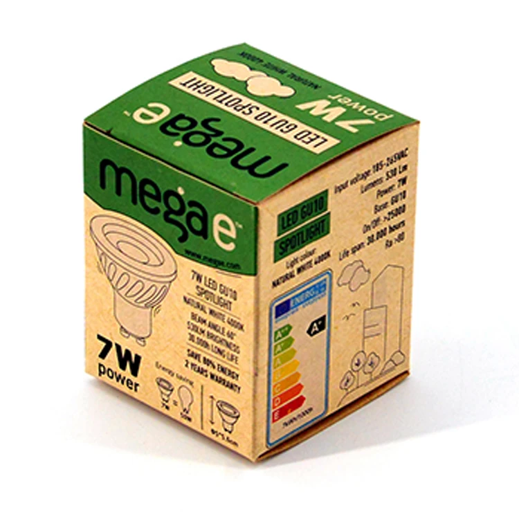 Free Design Paper Printing Led Light Box Led Light Bulb Packaging