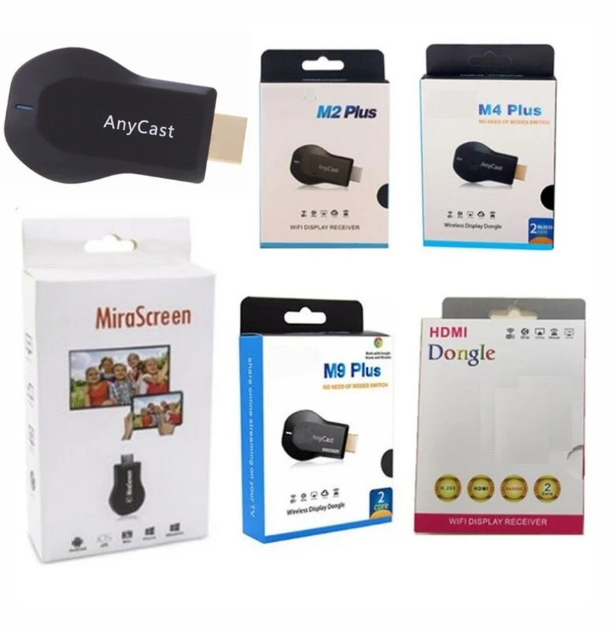 M2 M4 M12 M9 Plus M100 Anycast EZCast 4K HDMIストリーミングドングル