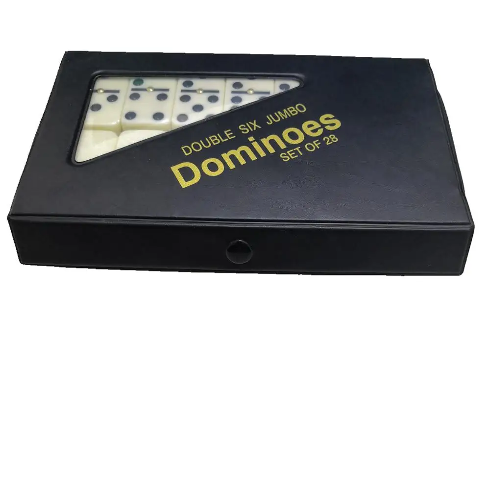 Wholesale Custom Jumbo Colored Plastic Domino Game Set for Kids for Children's Play