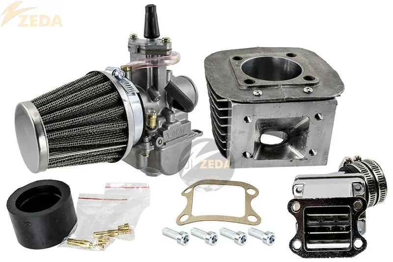 モペットガソリンエンジンDIOリードバルブ & OKOキャブレター